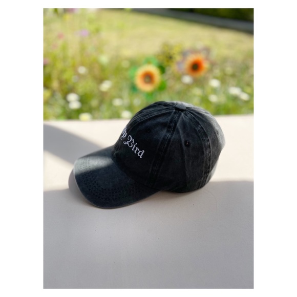 Pretty Bird Grey Stone Washed Cotton Twill Cap - Picture 9 of 13